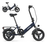 Electric Bike  HillMiles Mile 1 - Motor  250W Battery 36V10.4AH 14 Inch wheels Wheels Mechanical Disc Brake - Blue